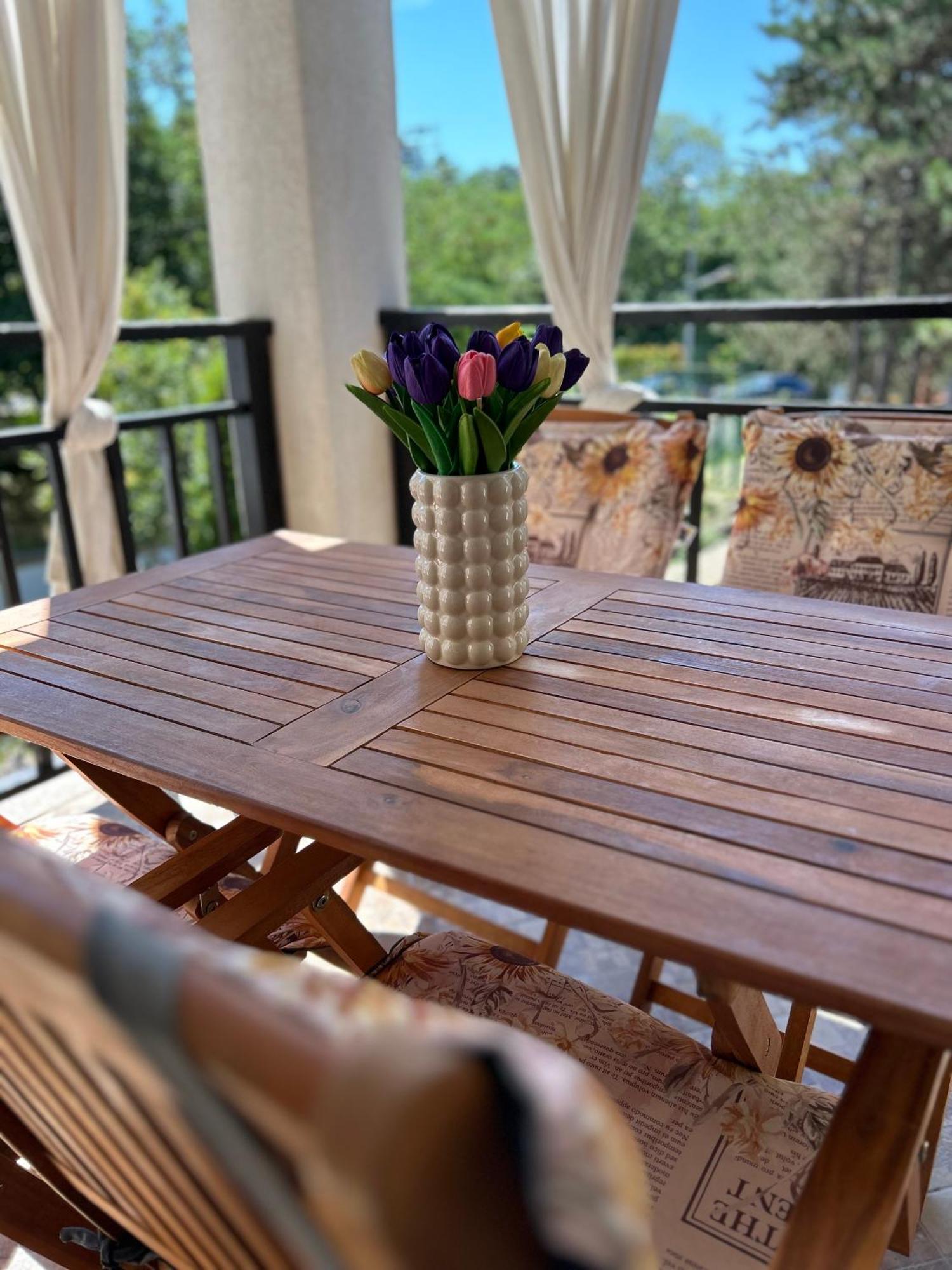 Quiet Apartment With Big Terrace In Santa Marina With Parking Sozopol Ngoại thất bức ảnh